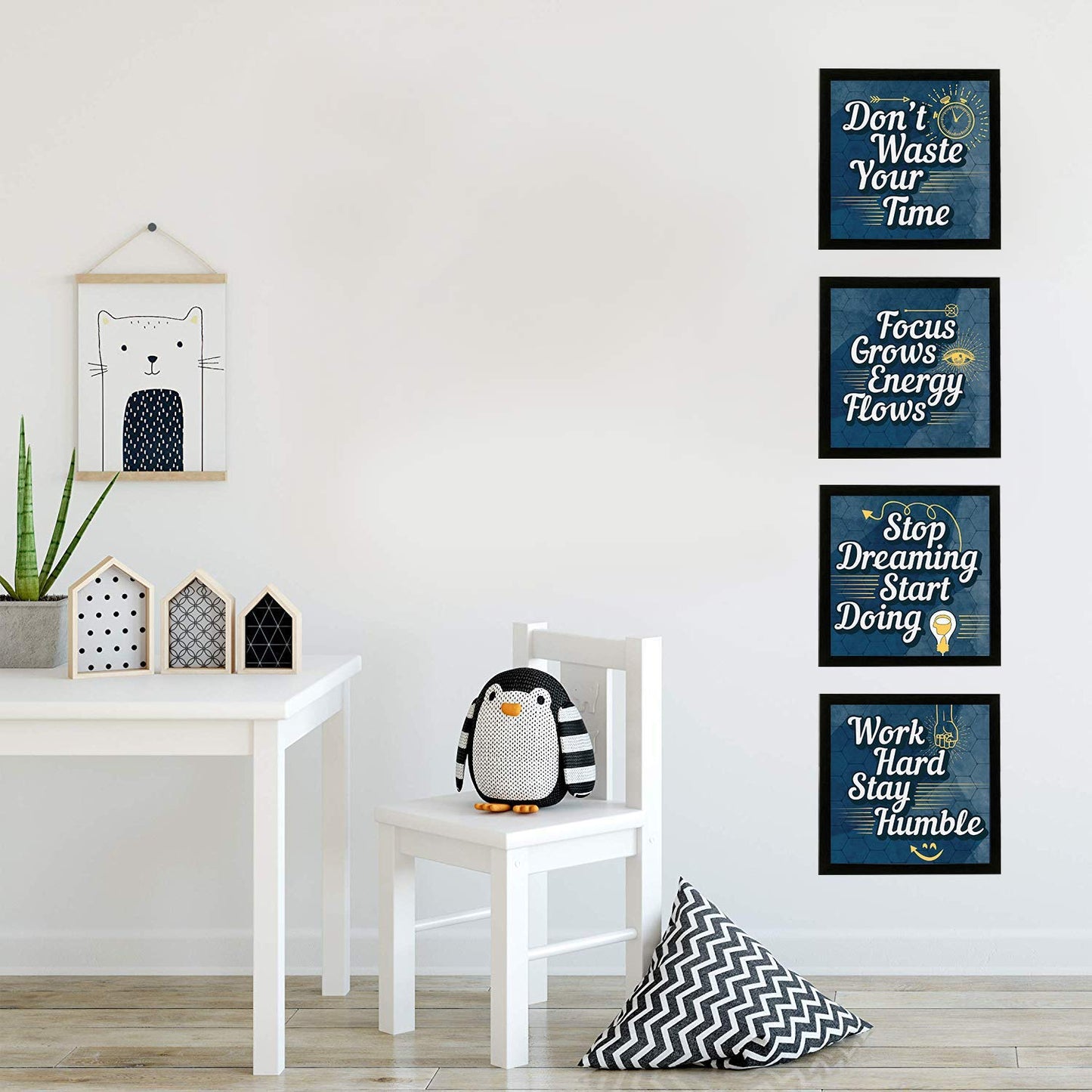 Motivational Inspirational Quotes (Set of 4)