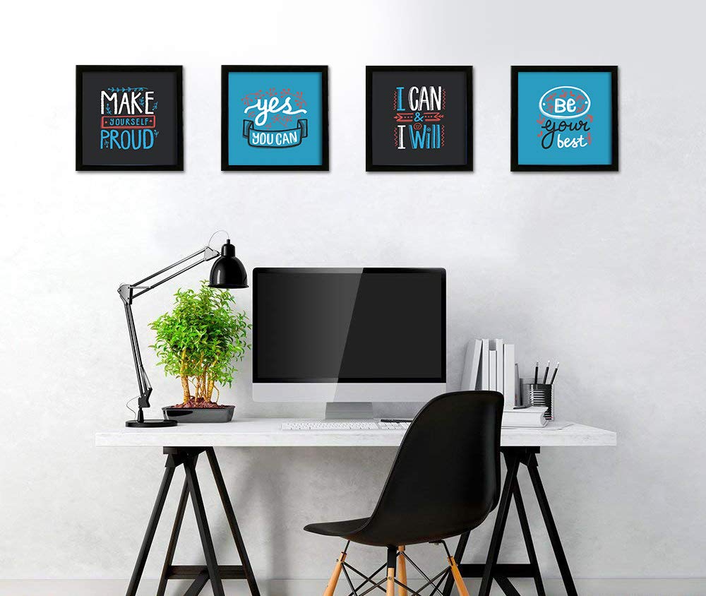 Motivational Inspirational Quotes (Set of 4)