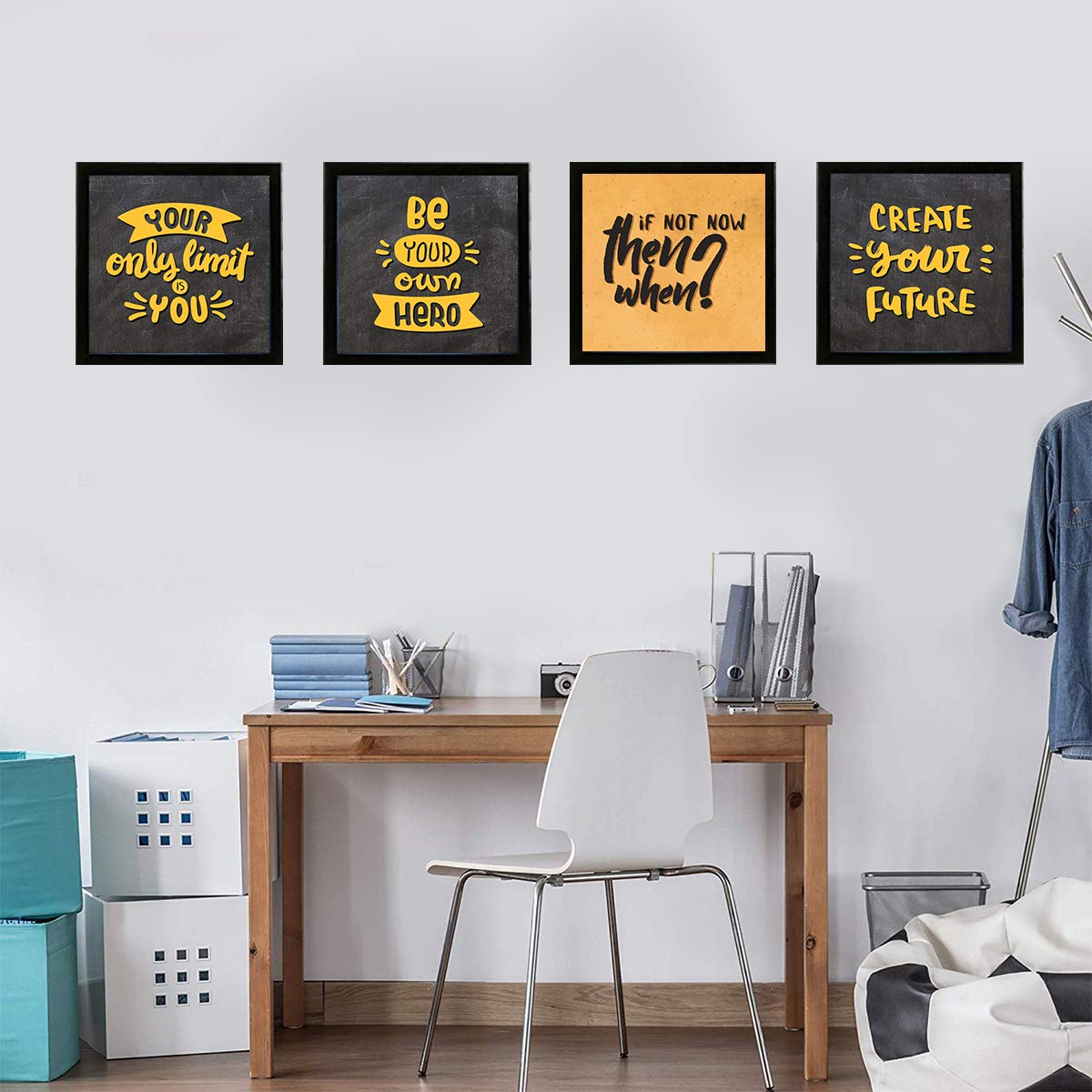 Motivational Inspirational Quotes (Set of 4)