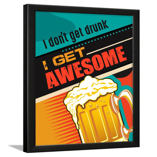 Chaka Chaundh – Bar &  Alcohol Beer quotes wall poster frame - Chaka Chaundh